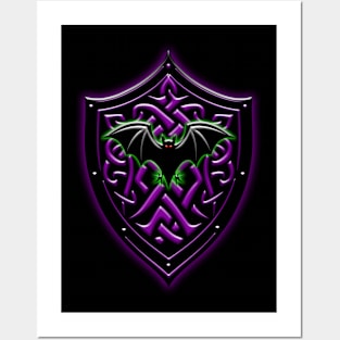 GOTHIC CELTIC SHIELD 9 Posters and Art